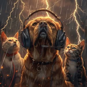Pets and Thunder: Soothing Music Harmonies - Pet Therapy Specialist