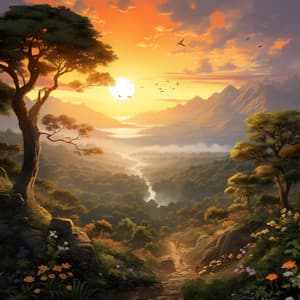 Sunset Serenity: Nature's Peaceful Lullabies - Nature Sounds Artists