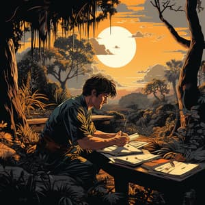 Serenidad En El Estudio: La Mente Perspicaz Del Océano - La biblioteca al aire libre