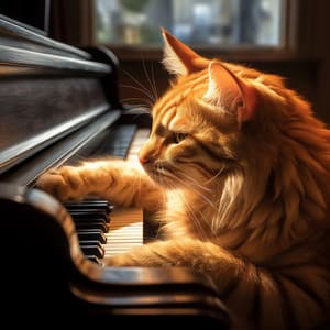 Melodías De Piano Para Gatos: Comodidad Etérea - Piano y lluvia