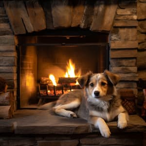 Fuego Del Perro: Sonidos De Fuego Relajantes Para Canes - Música para acalmar cachorro