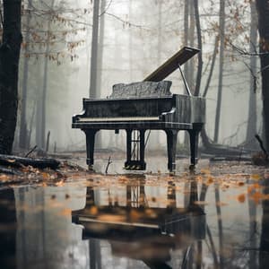 Escapada De Masaje Con Teclas De Piano Lluvioso - Efectos de lluvia del bosque