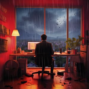 Drizzle's Rainy Work Rhythms: Music in the Rain - Upbeat Background Music