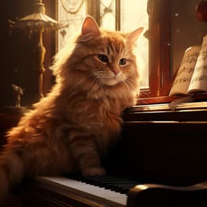 Armonía De Mascotas Elevadas: Uniones Tranquilas En Piano - Piano Suave Relajante