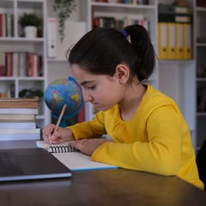 Serene Study Hours with Piano Rainfall - Relaxing Study Music Orchestra