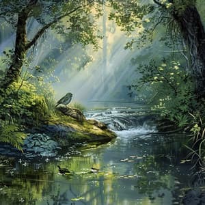 Sueño Del Arroyo Binaural: Aves Y Nana De La Naturaleza - 92 96 Hz - Estrellas Durmientes