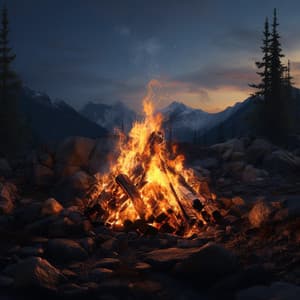Fire's Soothing Sleep: Ember Night Melodies - Relaxing Sleep Sessions