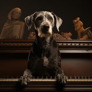 Perro Zen Con Teclas De Piano Lluviosas - Llover fuerte