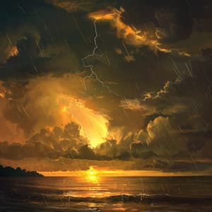 Reflective Binaural Rain with Thunder for Meditation - Zen Meditation Garden