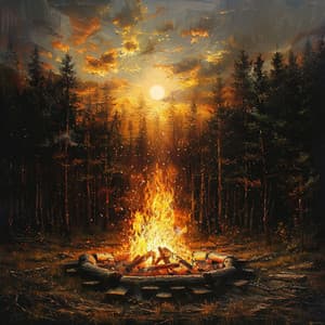 Paisajes Sonoros De Fuego Binaural: Ecos De Llamas - Concentración de ritmos binaurales