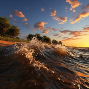 Melodías De Relajación En El Paisaje De Mareas: Sonido Ambiental Sereno Del Océano - Tranquilo Sereno