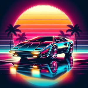 Vivid Neon Lights of the 1980s - Relaxing Chillout Music Zone