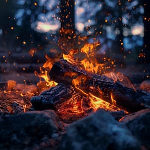 Serene Fire Melodies for Meditation Focus - Animal Melody Wizard