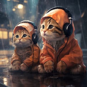 Rainy Feline: Cat Soothing Melodies - Catching Clouds