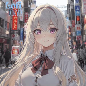 Retro Lofi City - Lofi Kitty