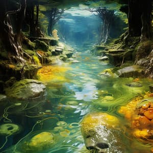 Flowing Melodies: River's Harmony - Wind Sounds