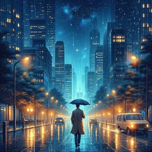 Heavy Night Rain While Walking - Coherent Minds