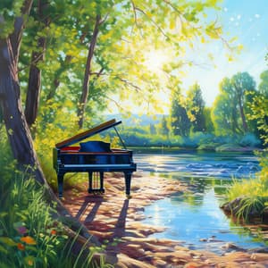 Rocky River Harmony: Relaxing Piano Reflections - Grand Piano Players