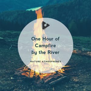 1 Hour of Campfire by the River - Nature Sounds ASMR