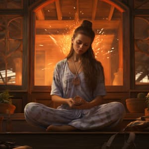 Armonías A La Luz Del Fuego: Música Para La Meditación Interior - Suave al aire libre