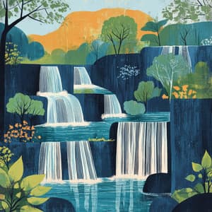 The Natural Music Came from a Waterfall - Water Sound Natural White Noise
