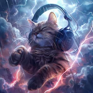 Whiskers Thunder: Soothing Sounds for Cats - Cat Songs