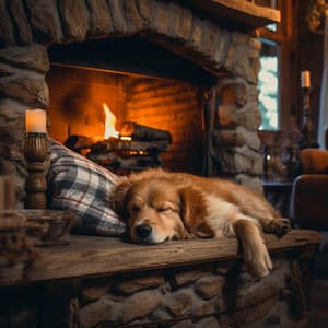 Amigo Peludo Al Costado Del Fuego: Armonía De Piano Para Perros - Sonidos para la vida