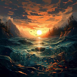 Serenidad Acuática: Música Ambiental De Agua Para La Meditación En La Naturaleza - Reiki Consorte de Curación