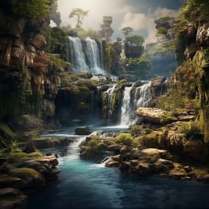Waterfall Serenity in Nature: Soothing Streams - Mindvellous