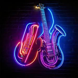 Neon Light Jams: Energetic Music Jazz - Electro Lounge All Stars