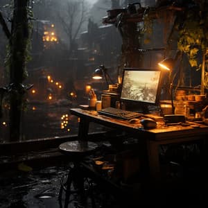 Sinfonía De Estudio Lluvioso: Investigación Lluviosa Y Melódica Del Estudio - Santuario de Música de Limpieza de Chakras