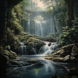 Waterfall Music Cascades: Pets' Playful Paddle - Nature Calm