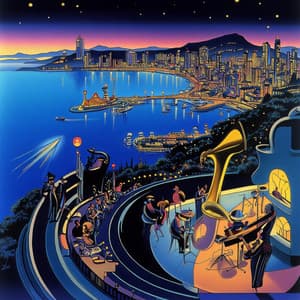 Sous le Charme de la Bossa Nova: Jazz Éclatant du Bar - Bar Lounge