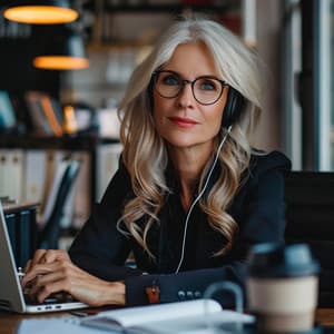 Work's Rhythmic Flow: Chill Music for Concentration - Hunting Silence