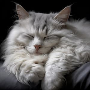 Purring Tides: Soothing Sea Music for Cats - Silver Blue Moon