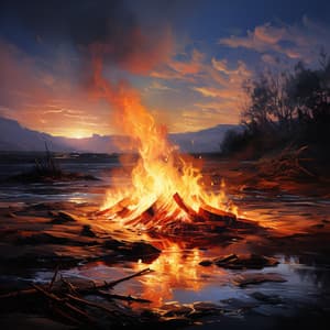 Serenidad De Las Brasas Musicales: Armonía Del Spa De Fuego Y Llamas - El proyecto de la naturaleza