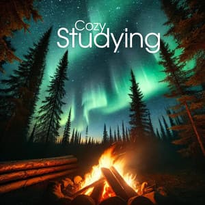 Cozy Studying: Campfire Ambience with Guitar Sounds for Deep Focus - Brain Study Music Guys