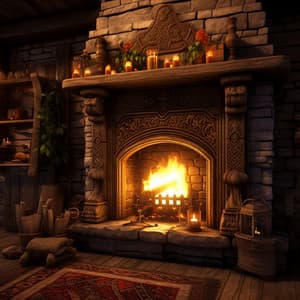 Llamas De Tranquilidad Musical: Junto A La Chimenea - Vibraciones de polvo de estrellas