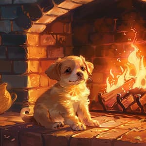 El Confort Del Perro En El Fuego: Serenidad Binaural - Música Pura Para Perros