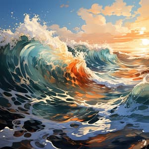 Armonía De Melodías De Marea: Océano Y Olas Desatadas - Nuestra gloriosa naturaleza