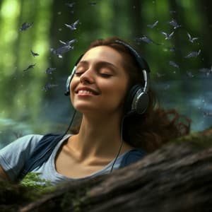 Acoustic Rainfall Oasis: Meditative Rain Bliss Cadence - Thermal Femme