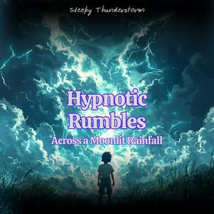 Hypnotic Rumbles Across a Moonlit Rainfall - Sleepy Thunderstorm
