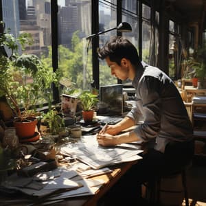Lluvia En La Oficina Serenidad: Concentración Y Fluidez - Grabaciones relajantes de la Naturaleza
