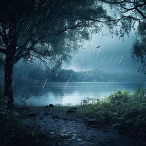 Peaceful Nocturne: Rain by the Lake - Rain for Deeper Sleep