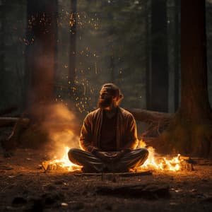 Silencio Encantado: Sonidos Ambientales De Fuego Para Una Meditación Serena - Curación Binaural