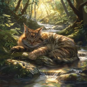 Río Gentil Para Gatos: Sonidos Suaves Y Fluyentes - Música suave del domingo por la mañana