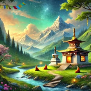 Santuario Tibetano: Cuencos Tibetanos Curativos y Sonidos Ambientales de La Naturaleza para Equilibrar los Chakras - Meditación Música Ambiente