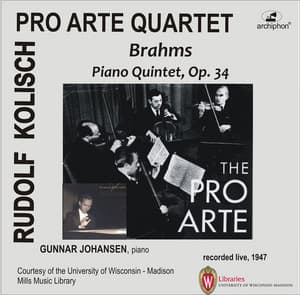 Brahms: Piano Quintet, Op. 34 - Gunnar Johansen