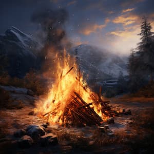 Fire's Work Rhythm: Warm Ambient Sounds - Gardening Music