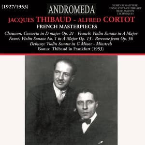 French Masterpieces - Jacques Thibaud